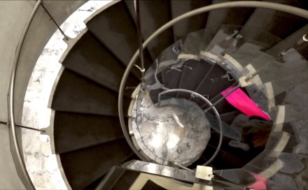 Florence came across a secret door in the cedar panelling and a seahorse on the purple carpet.